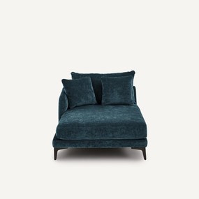 Longchair van fluweelmix, MODERNISTE, ontwerp Emmanuel Gallina