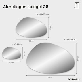 Atypische spiegel met LED-verlichting G8