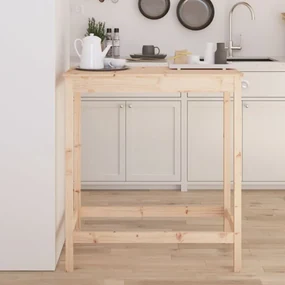 vidaXL Bartafel 100x50x110 cm massief grenenhout