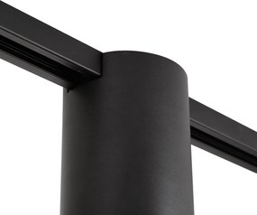 Modern railsysteem zwart met 2 spots 1-fase - Iconic Rondoo Up