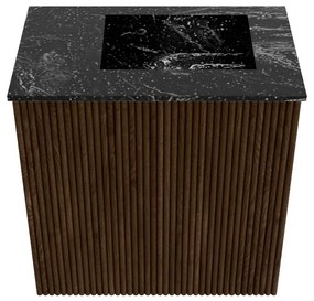 Mondiaz Joya DLux 40cm toiletmeubel walnut met wastafel faye rechts zonder kraangat lava