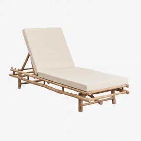 Set Van 2 Ligstoelen Van Bamboe Gossy Bamboe & Tapioca Beige - Sklum