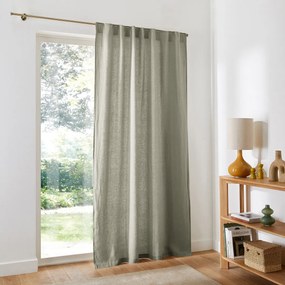 Linnen gordijn afgewerkt met verdekte lussen, Elba