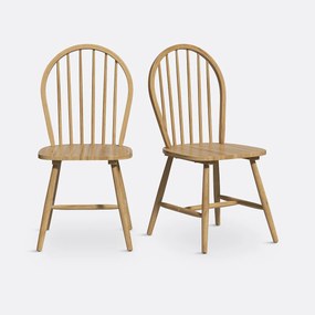 Set van 2 stoelen met spijlen, Windsor