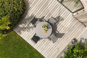 Azoren dining tuinstoel verstelbaar (incl. kussen) - Antraciet