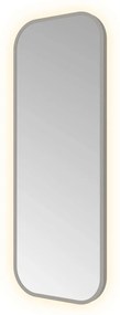 Hotbath &More Soft Square rechthoekige spiegel 30x80cm geborsteld gunmetal PVD