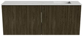 Mondiaz Joya DLux 100cm toiletmeubel shadow met wastafel faye rechts zonder kraangat opalo