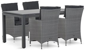 Tuinset 4 personen 160 cm Wicker Grijs Garden Collections Orlando/Concept