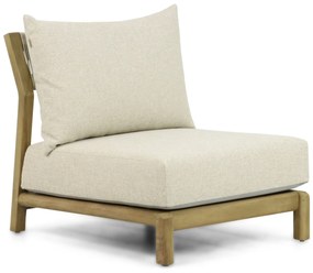 Hoek loungeset 6 personen Teak Old teak greywash  Santika Furniture Santika