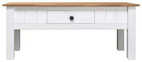 vidaXL Salontafel Panama Range 100x60x45 cm massief grenenhout wit