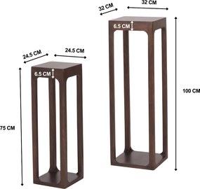 Set Van Twee Zuilen - 32 X 32cm.