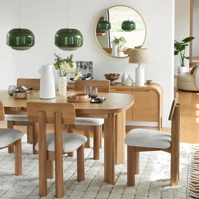 Stoel in eik en bouclette, Desna