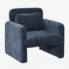 Chenille Fauteuil Jeison Chenille Indigoblauw - Sklum