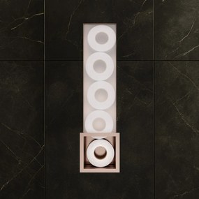 Hotbath &More inbouw reserverolhouder koper geborsteld PVD