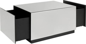 Salontafel Met Spiegelglas - 80 X 60cm.