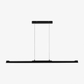 Led Lineaire Hanglamp 120 Cm Van Aluminium Egoy Zwart - Sklum