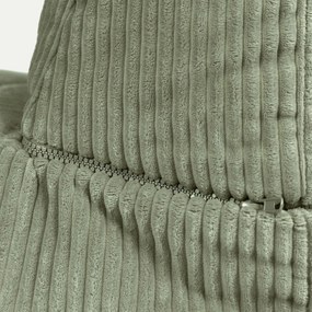 Noa Modulair Hoekelement Corduroy - Saliegroen