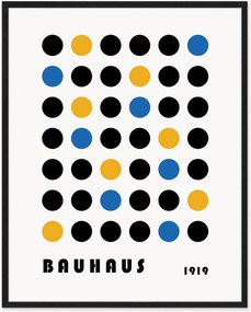 Ingelijste digitale print Bauhaus Abstract Dots