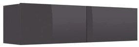 vidaXL Tv-meubel 120x30x30 cm bewerkt hout hoogglans grijs