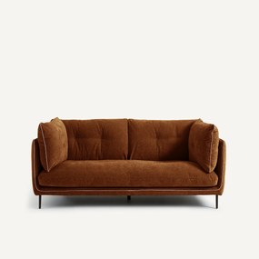 2-zits bank, chenille fluweel, Botero