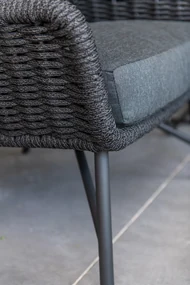 4 Seasons Outdoor Wing Living Chair SALE  Loungestoel    zwart weerbestendig