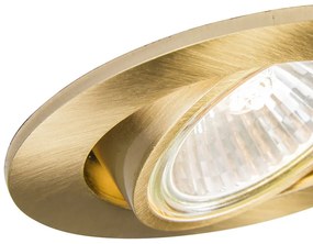 Set van 10 inbouwspots goud kantelbaar - Cisco Design, Modern GU10 rond Binnenverlichting Lamp