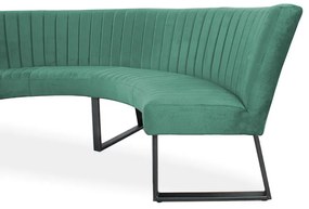 Eetkamerbank - Rondo - geschikt voor tafel 130 cm - stof Element turquoise 15