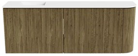 Mondiaz Joya 110cm toiletmeubel ronding rechts dusk met wastafel faye links 1 kraangat talc
