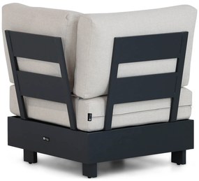 Hoek loungeset 6 personen Aluminium/teak Grijs  Santika Furniture Santika