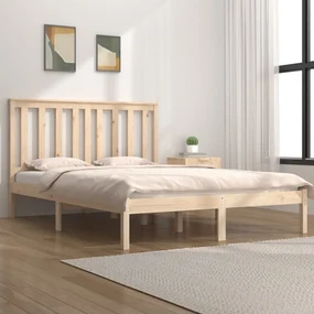 vidaXL Bedframe massief grenenhout 160x200 cm