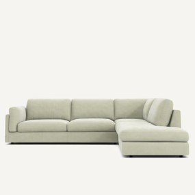 Hoekbank van stonewashed fluweel, César