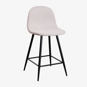 Verpakking Van 2 Glamm Hoge Krukken Zwart & Beige – Crème & ↑65 Cm - Sklum