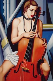 Abel, Catherine - Kunstdruk Woman with Cello, (26.7 x 40 cm)