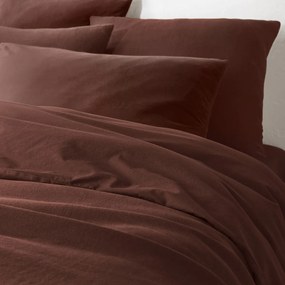 Dubbelzijdige kussensloop in gewassen linnen en gewassen katoen, Annaba