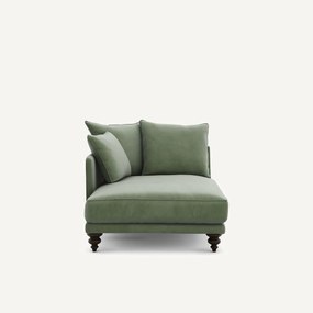 Longchair in fluweel, Lazare