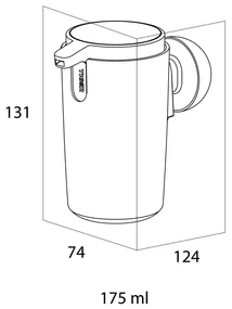 Tiger Cooper zeepdispenser 175ml zwart