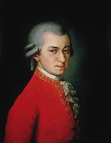 Krafft, Barbara - Kunstreproductie Wolfgang Amadeus Mozart, 1818, (30 x 40 cm)