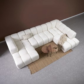 Design Bank Creme U-vorm Rechts