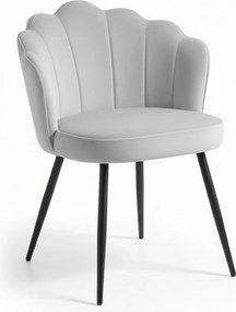 Blume Fluwelen Stoel Zwart Poten