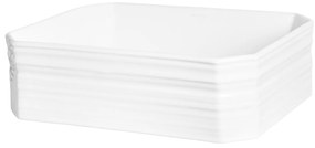 Kerra KR331 waskom rechthoekig glans wit 40x30x12cm