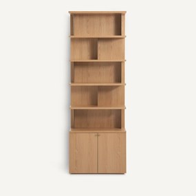 Eiken fineer boekenkast, TETRY