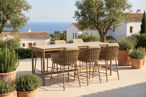 Tuinset 6 personen  Rope Taupe 4 Seasons Outdoor Biarritz/Soho