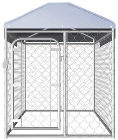 vidaXL Hondenkennel voor buiten met dak 200x100x125 cm