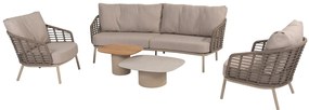 Taste by 4 Seasons Puglia loungeset latte Loungeset   taupe weerbestendig
