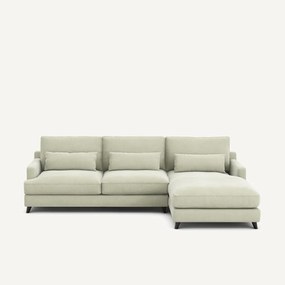 Hoekbank van stonewashed fluweel, ALWINE