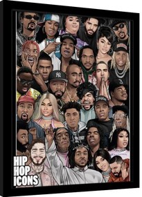 Ingelijste poster Hip Hop Icons
