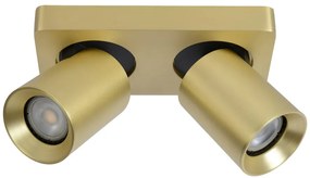 Lucide Nigel plafondlamp 2x 5W goud mat