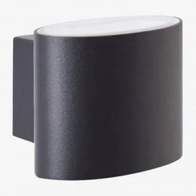 Led-wandlamp Voor Buiten In Aluminium Met 2 Lichtpunten Birelo Zwart - Sklum