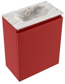 Mondiaz Ture DLux toiletmeubel 40cm fire met wastafel glace midden zonder kraangat