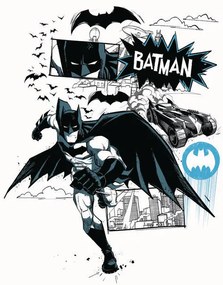 Kunstafdruk Batman - Draw